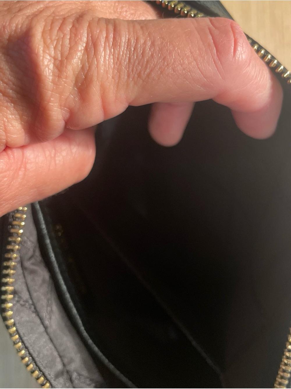 Michael Kors Black Crossbody with Gold Chain Strap - Picture 13 of 13